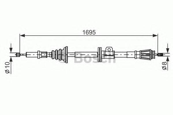 BOSCH 1987482262 Трос, стоянкова гальмівна система