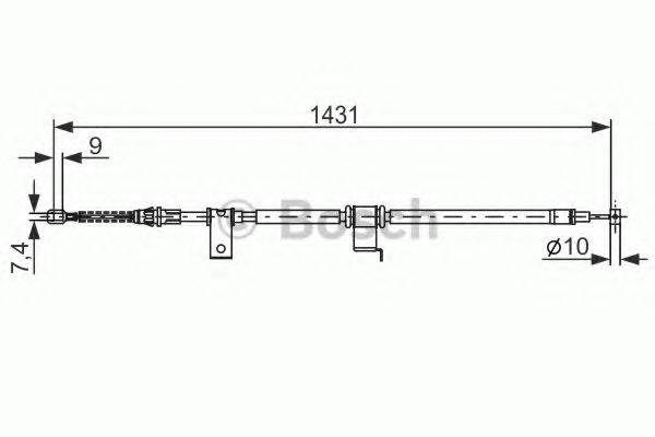 BOSCH 1987482293 Трос, стоянкова гальмівна система