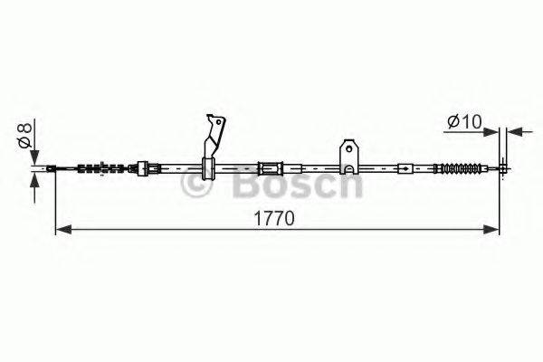 BOSCH 1987482300 Трос, стоянкова гальмівна система