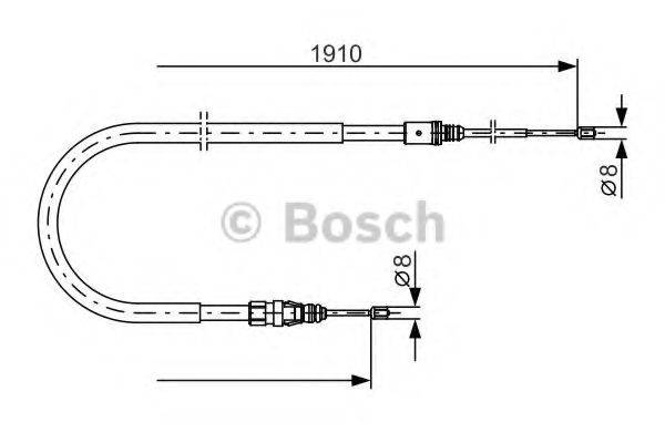 BOSCH 1987482323 Трос, стоянкова гальмівна система