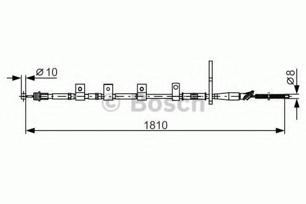 BOSCH 1987482356 Трос, стоянкова гальмівна система