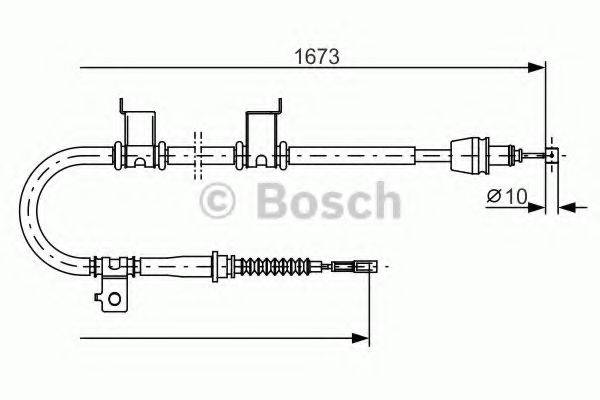 BOSCH 1987482361 Трос, стоянкова гальмівна система