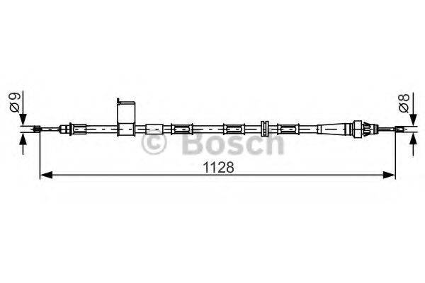 BOSCH 1987482363 Трос, стоянкова гальмівна система