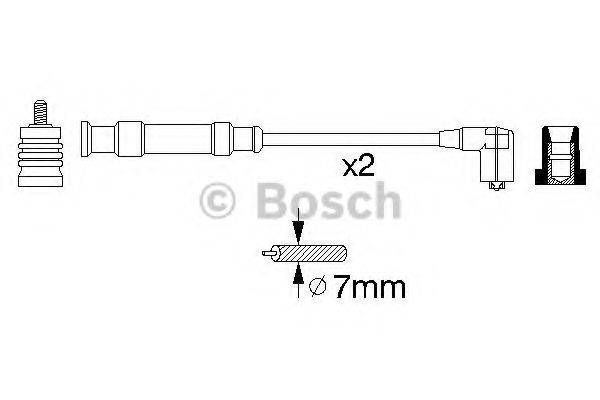 BOSCH 0356912805 Комплект дротів запалювання