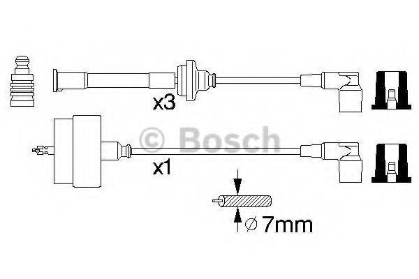 BOSCH 0356912824 Комплект дротів запалювання