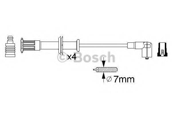 BOSCH 0356912829 Комплект дротів запалювання