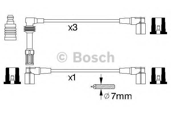 BOSCH 0356912844 Комплект дротів запалювання