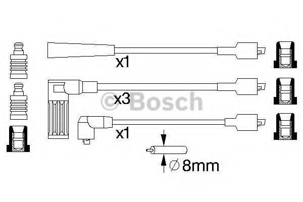 BOSCH 0986356712 Комплект дротів запалювання