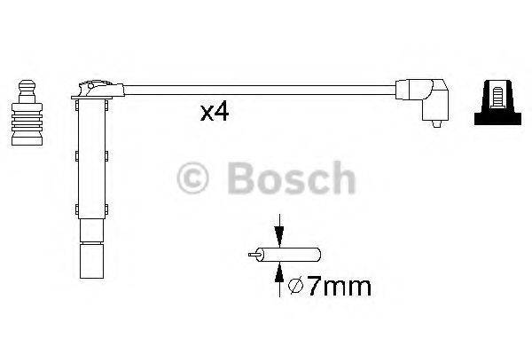 BOSCH 0986356787 Комплект дротів запалювання