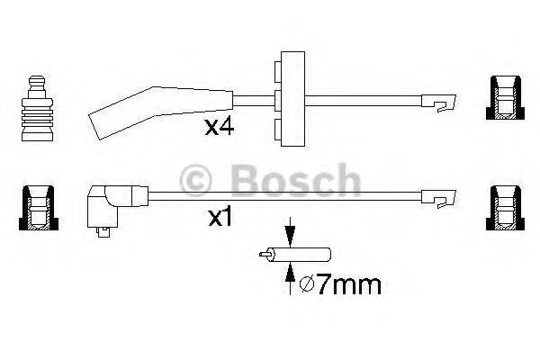 BOSCH 0986356835 Комплект дротів запалювання