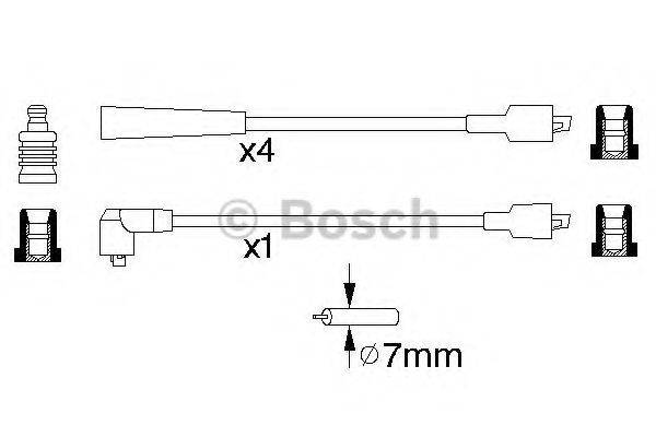 BOSCH 0986356875 Комплект дротів запалювання