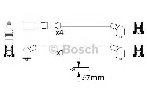 BOSCH 0986356921 Комплект дротів запалювання