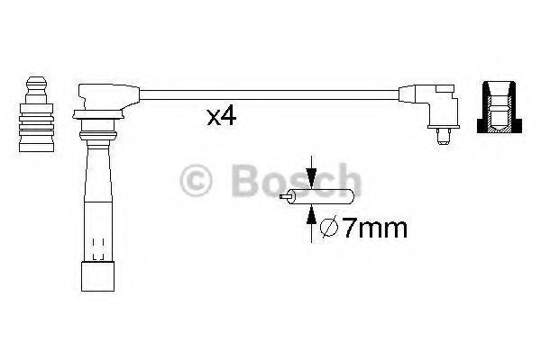 BOSCH 0986356982 Комплект дротів запалювання