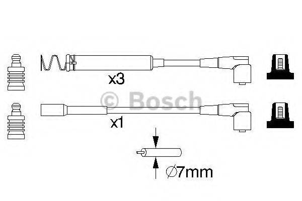 BOSCH 0986357063 Комплект дротів запалювання