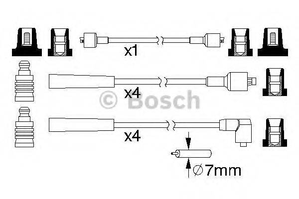 BOSCH 0986357103 Комплект дротів запалювання