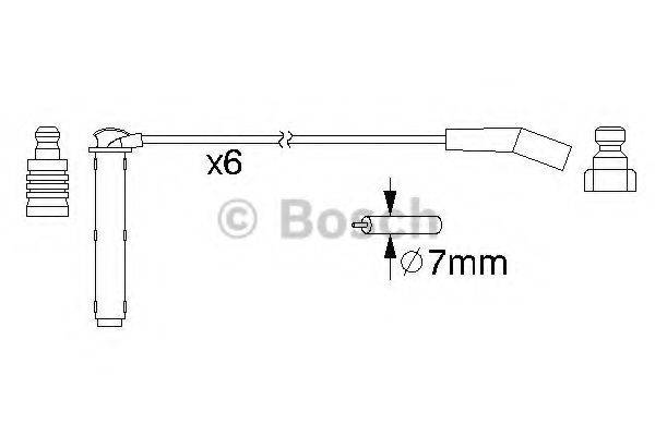 BOSCH 0986357155 Комплект дротів запалювання