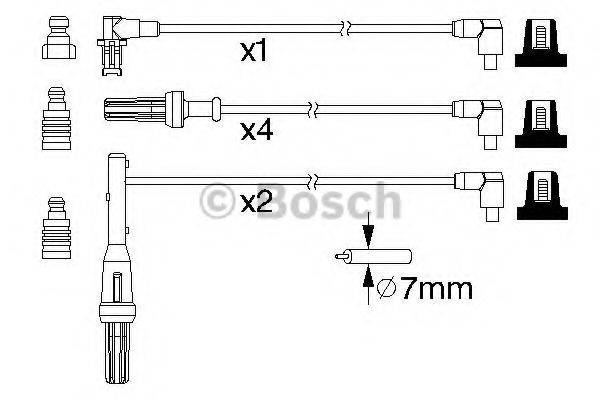 BOSCH 0986357170 Комплект дротів запалювання