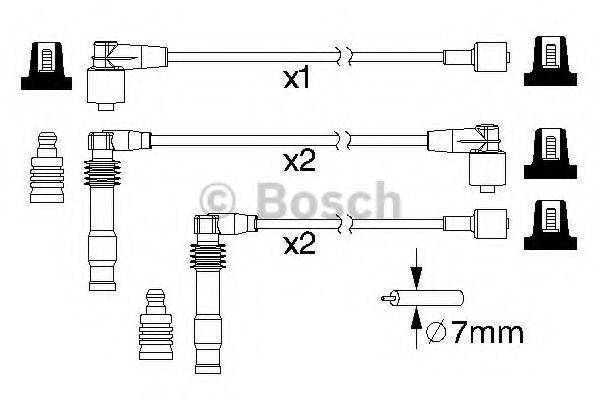 BOSCH 0986357189 Комплект дротів запалювання