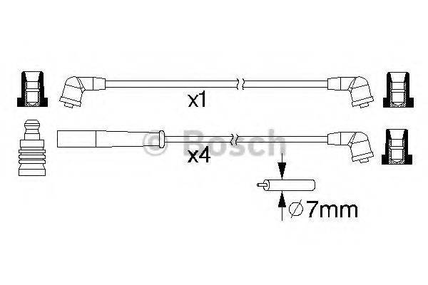 BOSCH 0986357214 Комплект дротів запалювання