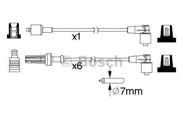 BOSCH 0986357219 Комплект дротів запалювання