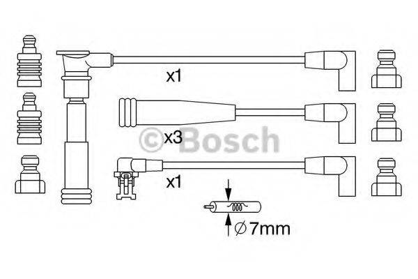 BOSCH 0986357231 Комплект дротів запалювання