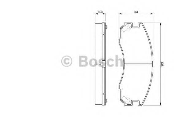 BOSCH 0986424230 Комплект гальмівних колодок, дискове гальмо