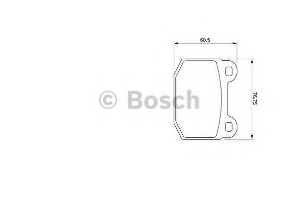 BOSCH 0986424742 Комплект гальмівних колодок, дискове гальмо