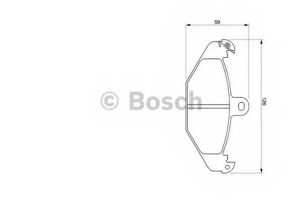 BOSCH 0986424763 Комплект гальмівних колодок, дискове гальмо