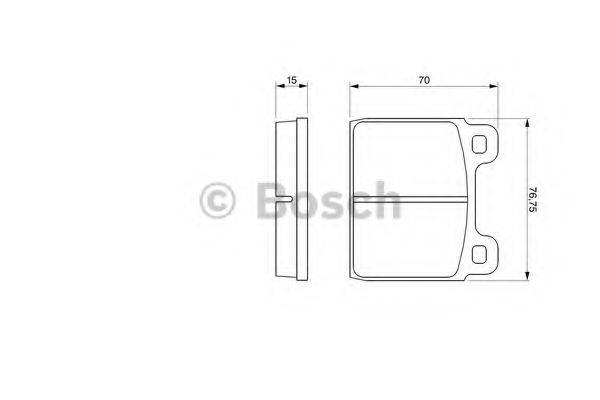 BOSCH 0986460113 Комплект гальмівних колодок, дискове гальмо