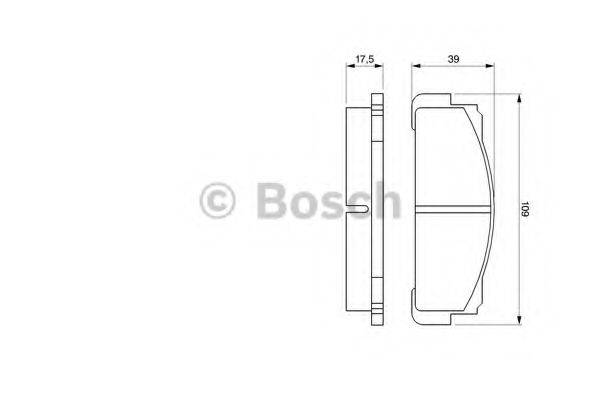 BOSCH 0986460736 Комплект гальмівних колодок, дискове гальмо