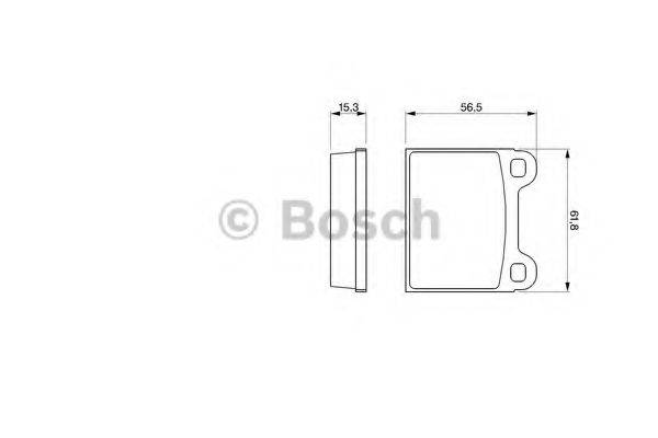 BOSCH 0986462282 Комплект гальмівних колодок, дискове гальмо