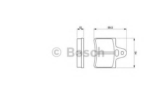 BOSCH 0986462971 Комплект гальмівних колодок, дискове гальмо