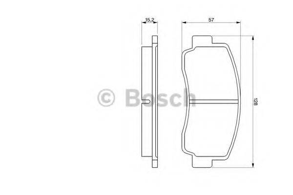 BOSCH 0986465111 Комплект гальмівних колодок, дискове гальмо