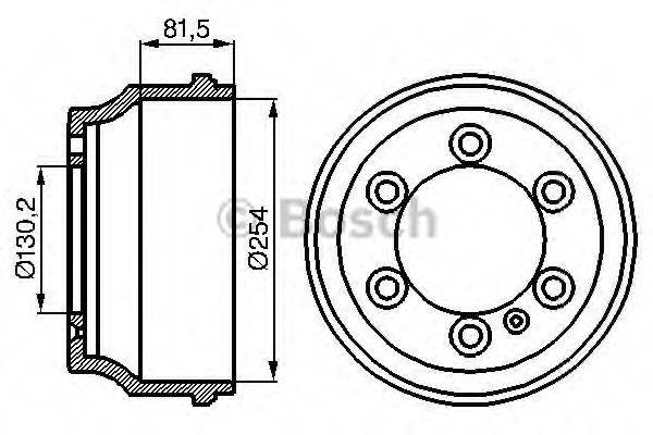 BOSCH 0986477085 Гальмівний барабан