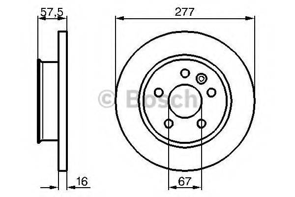 BOSCH 0986478065 гальмівний диск