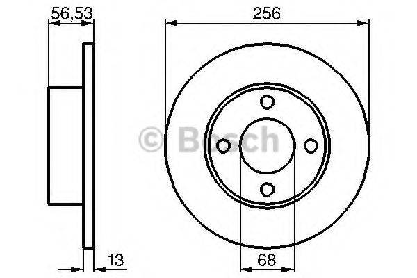 BOSCH 0986478130 гальмівний диск