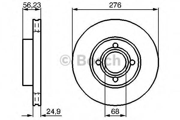 BOSCH 0986478137 гальмівний диск