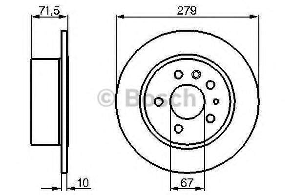 BOSCH 0986478199 гальмівний диск