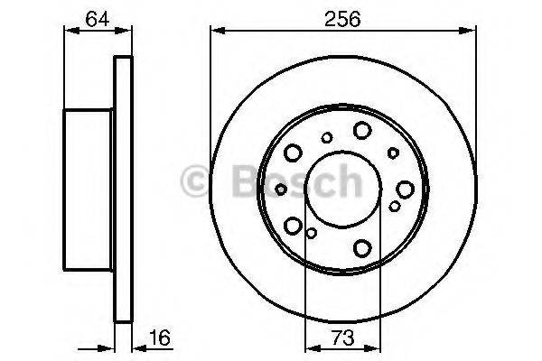 BOSCH 0986478200 гальмівний диск