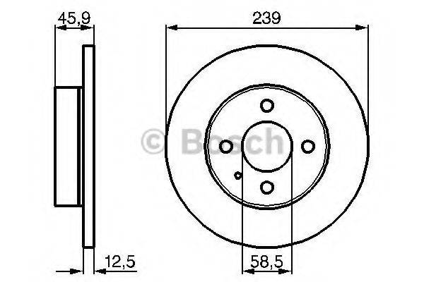 BOSCH 0986478212 гальмівний диск