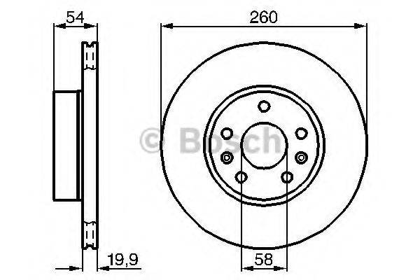 BOSCH 0986478218 гальмівний диск