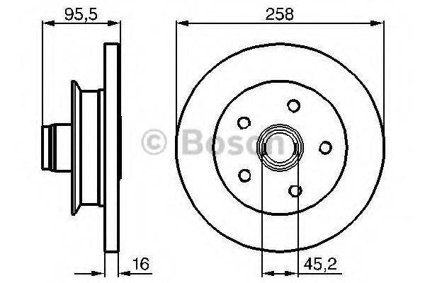 BOSCH 0986478224 гальмівний диск