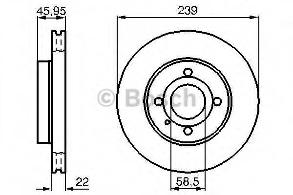 BOSCH 0986478228 гальмівний диск