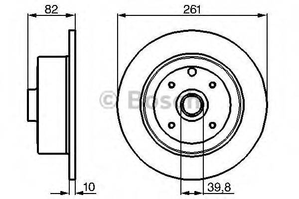 BOSCH 0986478328 гальмівний диск