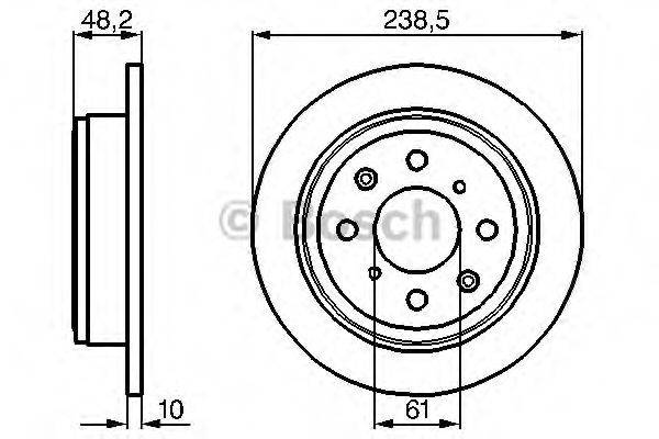 BOSCH 0986478350 гальмівний диск