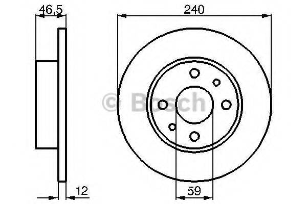 BOSCH 0986478353 гальмівний диск