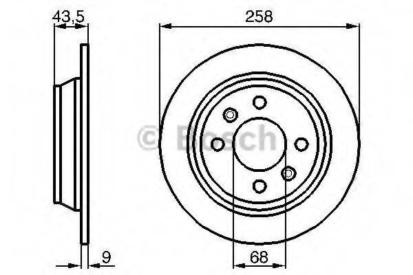 BOSCH 0986478374 гальмівний диск