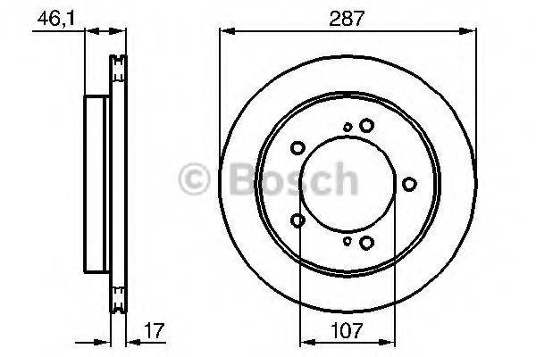 BOSCH 0986478422 гальмівний диск