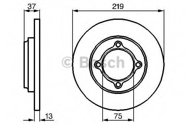 BOSCH 0986478429 гальмівний диск