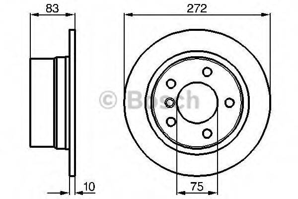 BOSCH 0986478439 гальмівний диск